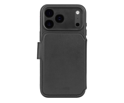 Etui / obudowa na smartfona Decoded Leather Detachable Wallet, iPhone 17 Pro Max, Black
